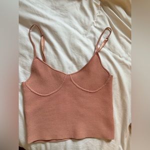 Trendy Pink 525 Bustier Tank Size M